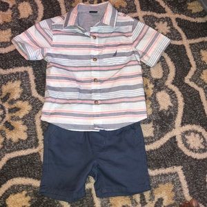 18mo Nautica short set
